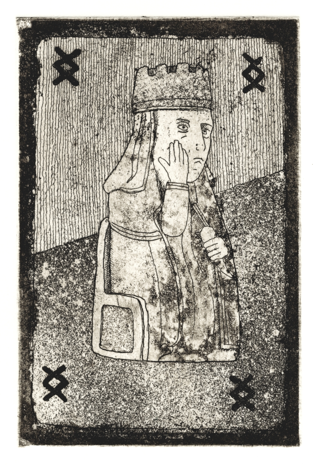 The Queen  (Lewis Chessmen Playing Card)